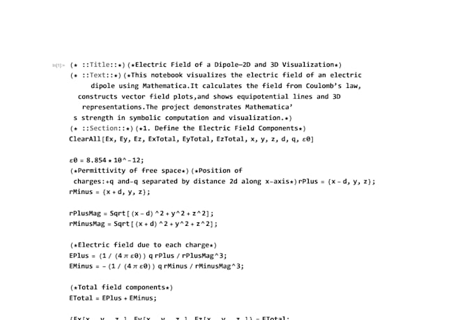 do mathematica programming, simulations, and data analysis for you